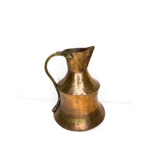 Antique Turkish Hammered Copper Brass Water Container, 19th Century